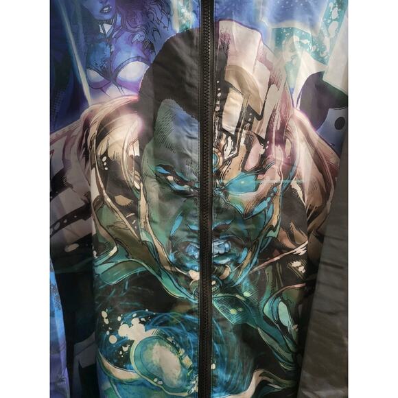 NWT Tango Hotel X DC Comics Sz XL Men's Cyborg Windbreaker Hooded Jacket - Picture 3 of 15